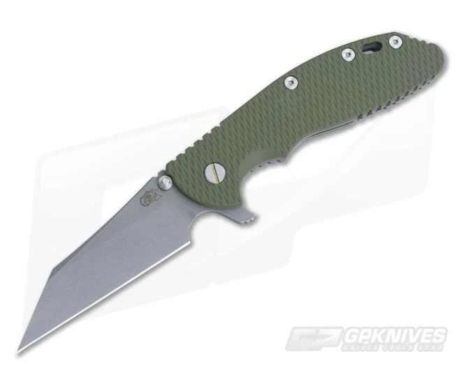 Hinderer Knives XM-24 OD Green M390 Wharncliffe Working Finish 3 Hinderer Knives XM-24 OD Green M390 Wharncliffe Working Finish
