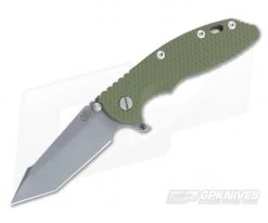 Hinderer Knives XM-18 3.5" OD Green Fatty Harpoon Tanto Working Finish