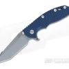 Hinderer Knives XM-18 3.5" Black-Blue Fatty Harpoon Tanto Working Finish #1 2 Hinderer Knives XM-18 3.5" Black-Blue Fatty Harpoon Tanto Working Finish #1 -Rescue Knives Sales Store 0125 1