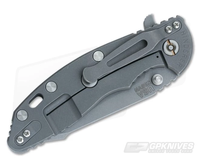 Hinderer Knives XM-18 3.5" Blue Fatty Harpoon Tanto Working Finish 4 Hinderer Knives XM-18 3.5" Blue Fatty Harpoon Tanto Working Finish - Image 2