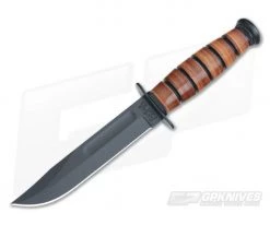 Kabar USMC Short Knife Leather Handle 1250