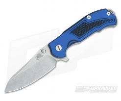 Hinderer Knives MP-1 Blue-Black G10 3.25" Stonewashed Flipper
