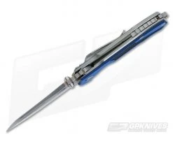 Hinderer Knives MP-1 Blue-Black G10 3.25" Stonewashed Flipper 7 Hinderer Knives MP-1 Blue-Black G10 3.25" Stonewashed Flipper -Rescue Knives Sales Store 0324 3