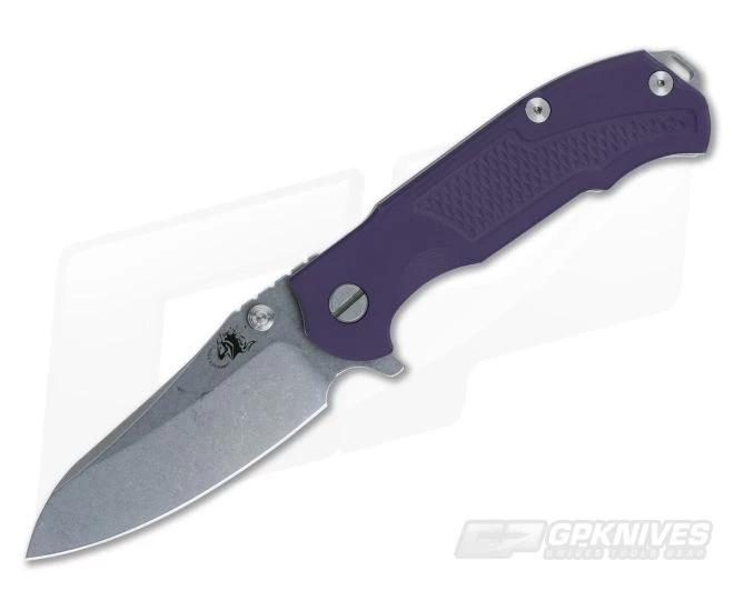Hinderer Knives MP-1 Purple G10 3.25" Stonewashed Flipper 3 Hinderer Knives MP-1 Purple G10 3.25" Stonewashed Flipper