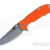 Hinderer Knives MP-1 Orange G10 3.25" Stonewashed Flipper