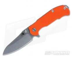 Hinderer Knives MP-1 Orange G10 3.25" Stonewashed Flipper