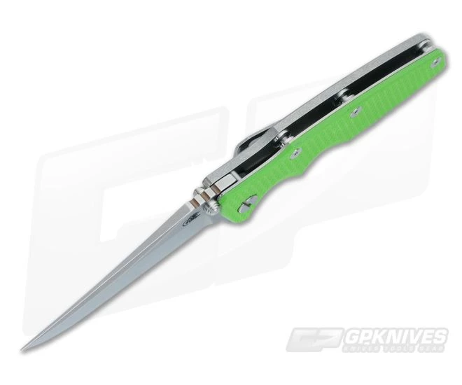 Hinderer Knives Eklipse Gen 2 Flipper Green G10 Bowie 5 Hinderer Knives Eklipse Gen 2 Flipper Green G10 Bowie - Image 3