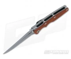 Hinderer Knives Eklipse Gen 2 Flipper Orange Black Working Finish -Rescue Knives Sales Store 0353 3