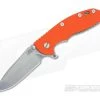 Hinderer Knives XM-18 3.5" Orange Fatty Spanto Stonewash