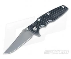 Hinderer Knives Eklipse Gen 2 DLC Flipper Black Gray Bowie
