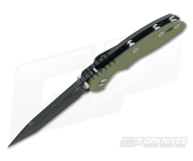 Hinderer Knives XM-18 3.5" OD Green Fatty Harpoon Tanto Black DLC 5 Hinderer Knives XM-18 3.5" OD Green Fatty Harpoon Tanto Black DLC - Image 3