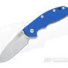 Hinderer Knives XM-18 3.5" Blue Slicer NON Flipper Battle Blue Frame -Rescue Knives Sales Store 0403