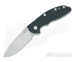 Hinderer Knives XM-18 3.5" Black-Blue Slicer NON Flipper Stonewashed