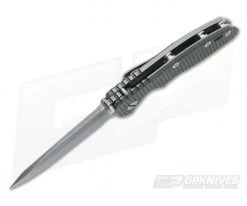 Hinderer Knives XM-18 3.5" Green/Black Spear Point Battle Anthracite DLC Flipper -Rescue Knives Sales Store 0461 3