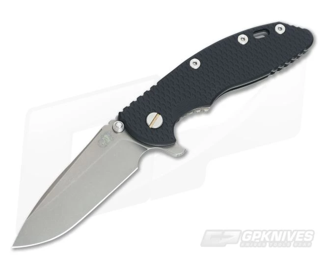 Hinderer Knives XM-18 3.5" Black Spear Point Battle Anthracite DLC Flipper 3 Hinderer Knives XM-18 3.5" Black Spear Point Battle Anthracite DLC Flipper