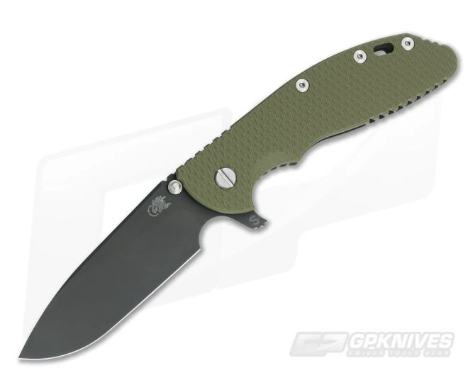 Hinderer Knives XM-24 Skinny Slicer OD Green G10 DLC S35VN Flipper 3 Hinderer Knives XM-24 Skinny Slicer OD Green G10 DLC S35VN Flipper