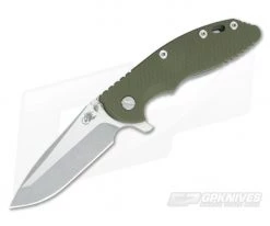 Hinderer Knives XM-18 3.5" GEN 5 Spanto Two-Tone S35VN Working Finish OD Green