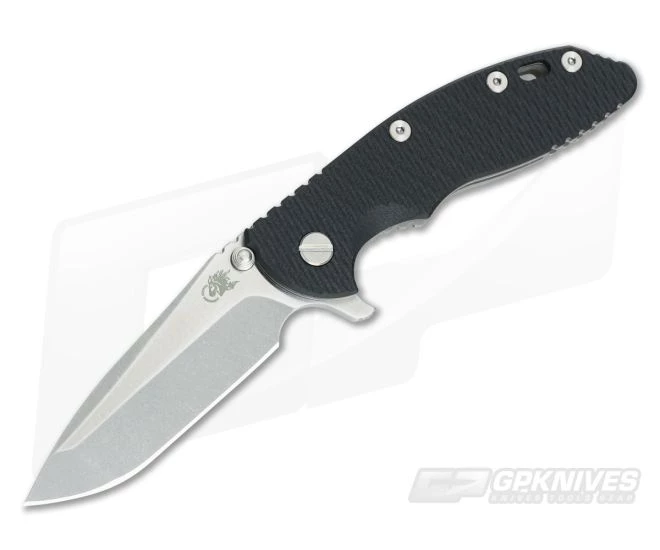 Hinderer Knives XM-18 3.5" GEN 5 Spanto Two-Tone S35VN Working Finish Black 3 Hinderer Knives XM-18 3.5" GEN 5 Spanto Two-Tone S35VN Working Finish Black