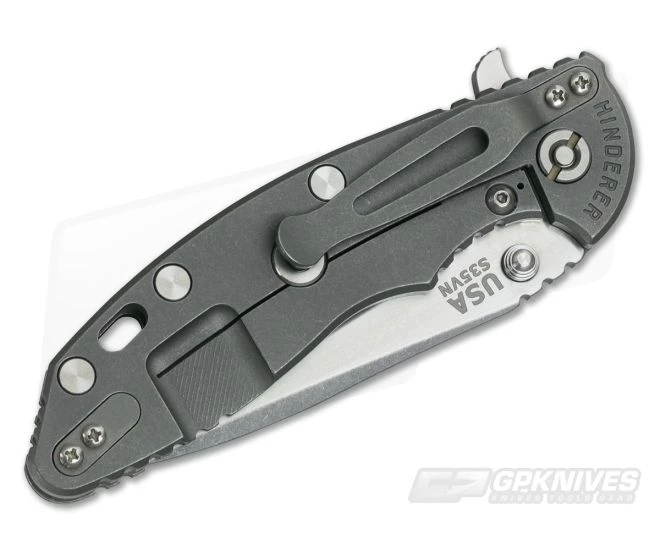 Hinderer Knives XM-18 3.5" GEN 5 Spanto Two-Tone S35VN Working Finish Black 4 Hinderer Knives XM-18 3.5" GEN 5 Spanto Two-Tone S35VN Working Finish Black - Image 2