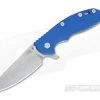 Hinderer Knives XM-18 3.5" GEN 5 Sheepsfoot Stonewash 20CV Blue G10 -Rescue Knives Sales Store 0533 1