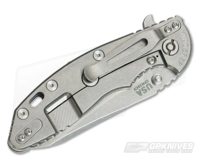 Hinderer Knives XM-18 3.5" GEN 5 Sheepsfoot Stonewash 20CV Blue G10 4 Hinderer Knives XM-18 3.5" GEN 5 Sheepsfoot Stonewash 20CV Blue G10 - Image 2