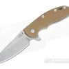 Hinderer Knives XM-18 3.5" GEN 5 Sheepsfoot Stonewash 20CV Coyote Tan G10 2 Hinderer Knives XM-18 3.5" GEN 5 Sheepsfoot Stonewash 20CV Coyote Tan G10 -Rescue Knives Sales Store 0534 1
