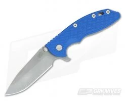 Hinderer Knives XM-18 3.5" 30th Anniversary GEN 5 Spanto Working Finish S35VN Blue G10