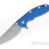 Hinderer Knives XM-18 3.5" GEN 5 Sheepsfoot Working Finish 20CV Blue G10 1 Hinderer Knives XM-18 3.5" GEN 5 Sheepsfoot Working Finish 20CV Blue G10 -Rescue Knives Sales Store 0544 1