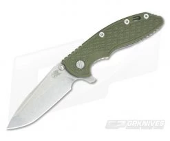 Hinderer Knives XM-18 3.5" 30th Anniversary GEN 5 Spanto Stonewash S35VN OD Green G10