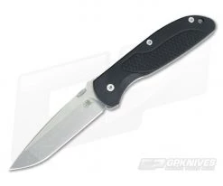 Hinderer Firetac Spanto Stonewash 20CV Thumb Disk Black G10 Titanium Frame Lock Folder