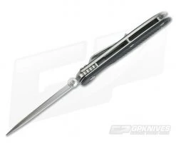 Hinderer Firetac Spanto Stonewash 20CV Thumb Disk Black G10 Titanium Frame Lock Folder -Rescue Knives Sales Store 0567 3