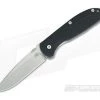 Hinderer Firetac Spear Point Stonewash 20CV Thumb Disk Black G10 Titanium Frame Lock Folder -Rescue Knives Sales Store 0568