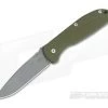 Hinderer Firetac Spanto Working Finish 20CV Thumb Disk OD Green G10 Titanium Frame Lock Folder -Rescue Knives Sales Store 0571 1