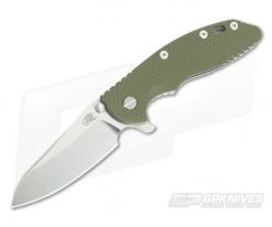 Hinderer XM-18 3.5" GEN 6 Sheepsfoot SW 20CV OD Green G10 Tri-Way Pivot Flipper