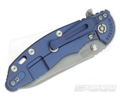 Hinderer XM-18 3.5" GEN 6 Sheepsfoot WF 20CV Black G10 Battle Blue Tri-Way Pivot Flipper -Rescue Knives Sales Store 0616 2