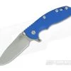Hinderer XM-18 3.5" GEN 6 Skinny Slicer Working Finish 20CV Blue G10 Tri-Way Pivot Flipper -Rescue Knives Sales Store 0630 3