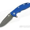 Hinderer XM-18 3.5" GEN 6 Skinny Slicer Stonewash Black DLC 20CV Blue G10 Tri-Way Pivot Flipper -Rescue Knives Sales Store 0638