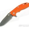 Hinderer XM-18 3.5" GEN 6 Skinny Slicer Black DLC Stonewash 20CV Orange G10 Tri-Way Pivot Flipper -Rescue Knives Sales Store 0640