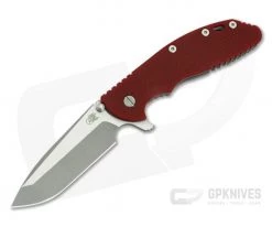 Hinderer Knives XM-24 GEN 6 Tri-Way Red Two-Tone Working Finish 20CV Spanto