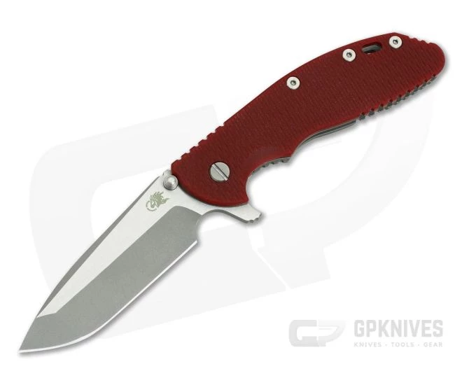 Hinderer Knives XM-24 GEN 6 Tri-Way Red Two-Tone Working Finish 20CV Spanto 3 Hinderer Knives XM-24 GEN 6 Tri-Way Red Two-Tone Working Finish 20CV Spanto