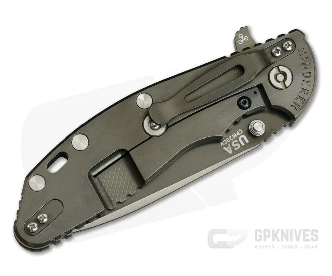 Hinderer Knives XM-24 Translucent Spanto GEN 6 Tri-Way Stonewash Black DLC 20CV 4 Hinderer Knives XM-24 Translucent Spanto GEN 6 Tri-Way Stonewash Black DLC 20CV - Image 2