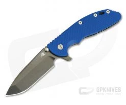 Hinderer Knives XM-24 Blue Spanto GEN 6 Tri-Way Stonewash Black DLC 20CV