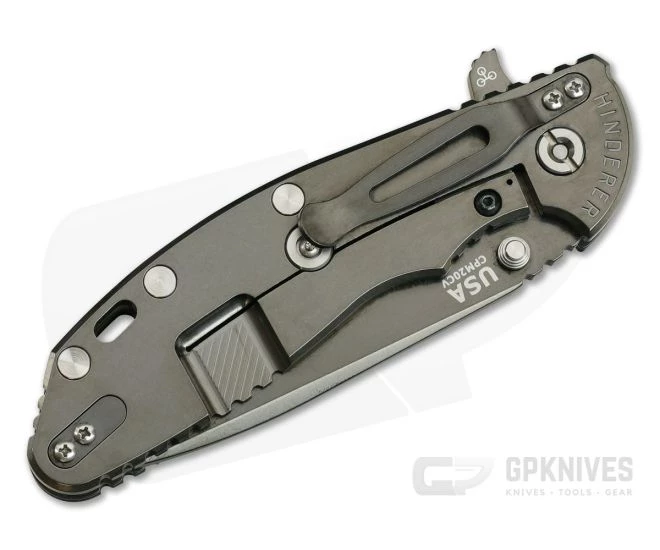 Hinderer Knives XM-24 Black Spanto GEN 6 Tri-Way Stonewash Black DLC 20CV 4 Hinderer Knives XM-24 Black Spanto GEN 6 Tri-Way Stonewash Black DLC 20CV - Image 2