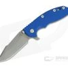 Hinderer XM-18 3.5" Tri-Way Flipper Harpoon Spanto Working Finish S35VN Blue G10 -Rescue Knives Sales Store 0687