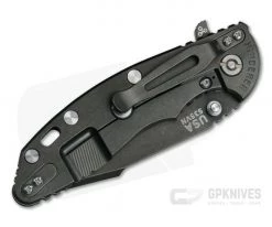 Hinderer XM-18 3.5" Tri-Way Flipper Harpoon Spanto Stonewashed Black DLC S35VN Translucent G10 -Rescue Knives Sales Store 0692 2