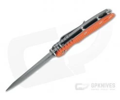 Hinderer Knives XM-18 3.5" Orange NON Flipper Tri-Way 20CV Spear Point Working Finish -Rescue Knives Sales Store 0779 3
