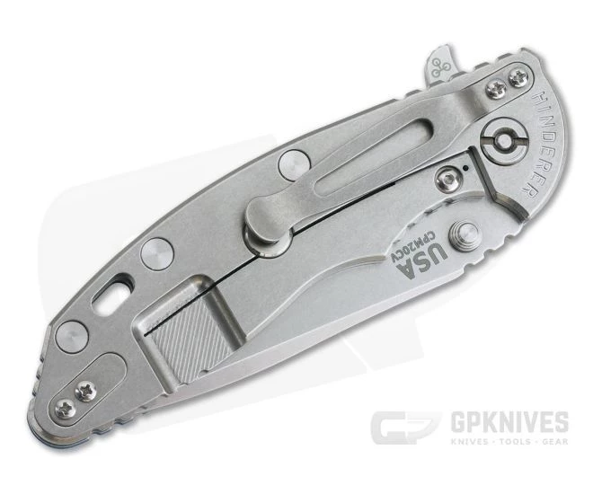 Hinderer XM-18 3.5" Tri-Way Flipper Spanto Stonewashed 20CV Blue G10 0803 4 Hinderer XM-18 3.5" Tri-Way Flipper Spanto Stonewashed 20CV Blue G10 0803 - Image 2