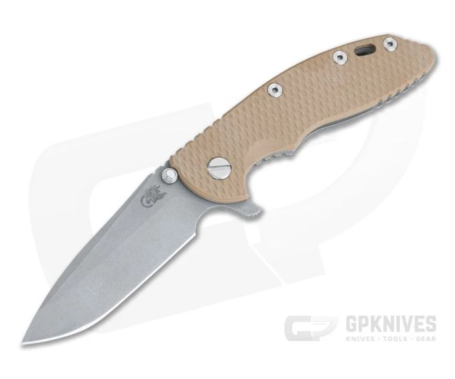 Hinderer XM-18 3.5" Tri-Way Flipper Spanto Working Finish 20CV Coyote G10 0805 3 Hinderer XM-18 3.5" Tri-Way Flipper Spanto Working Finish 20CV Coyote G10 0805