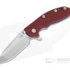 Hinderer XM-18 3.5" Tri-Way Flipper Spanto Stonewashed 20CV Red G10 Blue Frame 0820 -Rescue Knives Sales Store 0820