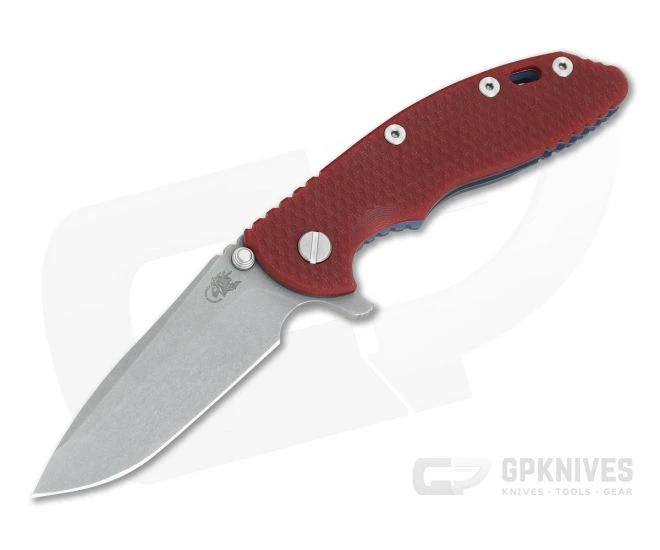 Hinderer XM-18 3.5" Tri-Way Flipper Spanto WF 20CV Red G10 Battle Blue Frame 0826 3 Hinderer XM-18 3.5" Tri-Way Flipper Spanto WF 20CV Red G10 Battle Blue Frame 0826